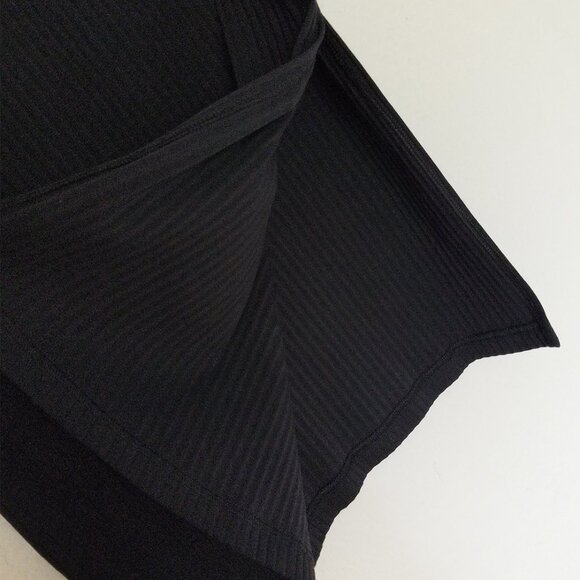 Nike Sportswear Women's S High-Waisted Slim Fit Ribbed Jersey Midi Skirt Black - Picture 7 of 15